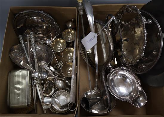 A quantity of mixed plated wares